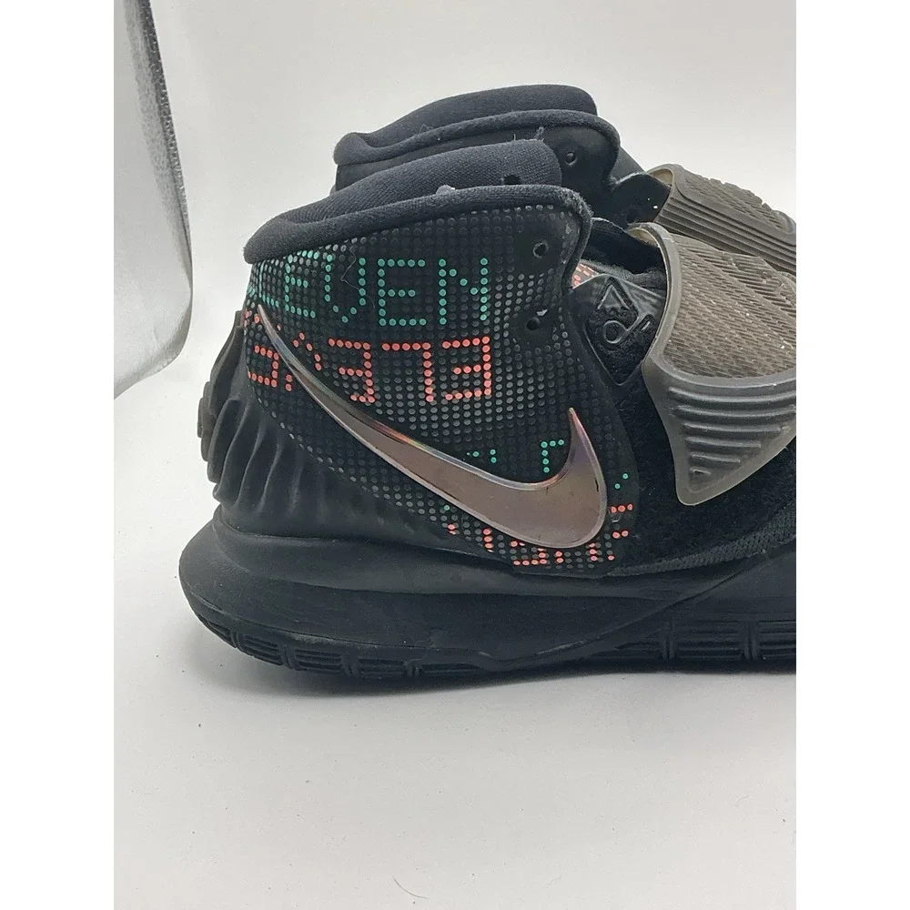 Nike Kyrie 6 VI BQ4630-006 Men's Size 8 Black Multi-Color Basketball Shoes